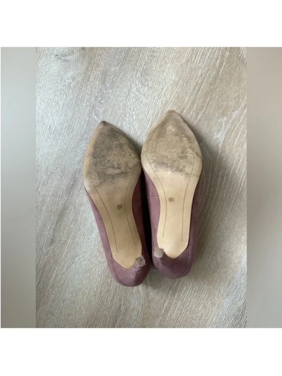 INC International Concepts Mauve Suede Pointed Toe Pumps - Picture 4 of 5